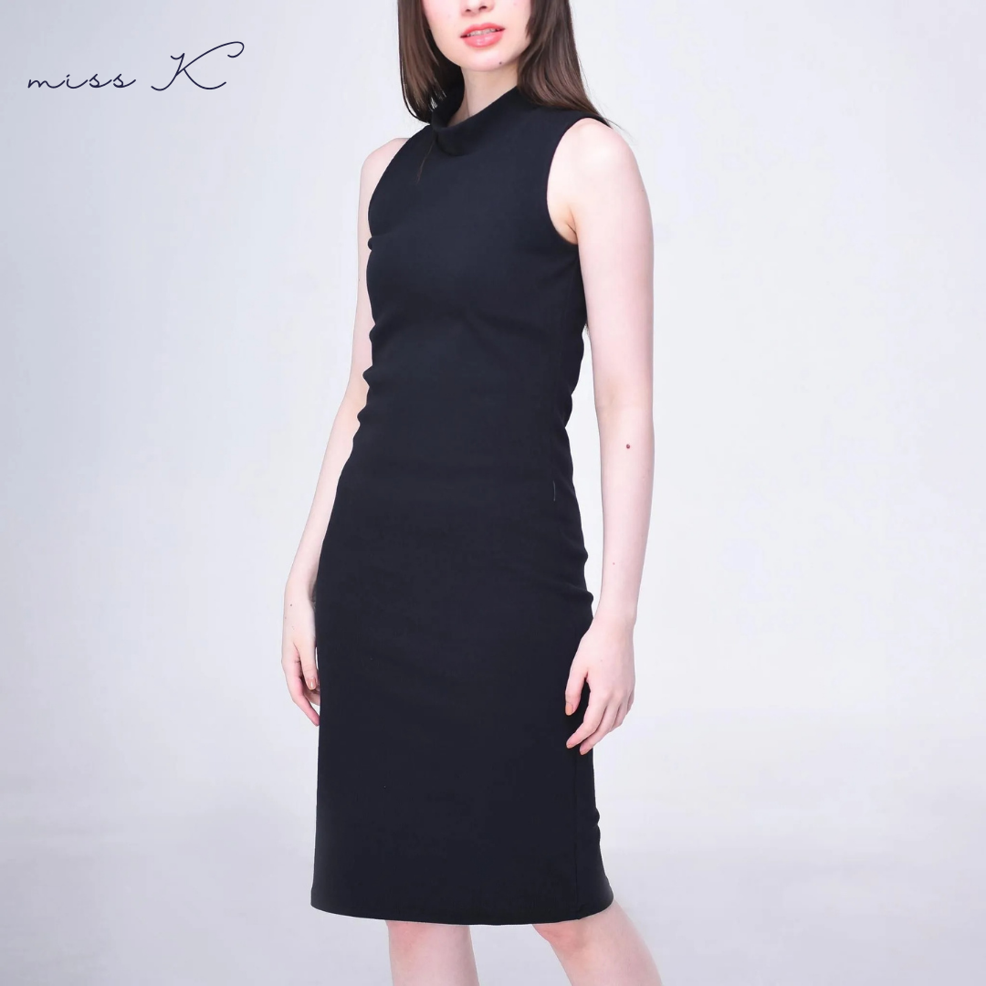 Victoria Dress - Turtle Neck Sleeveless Dress