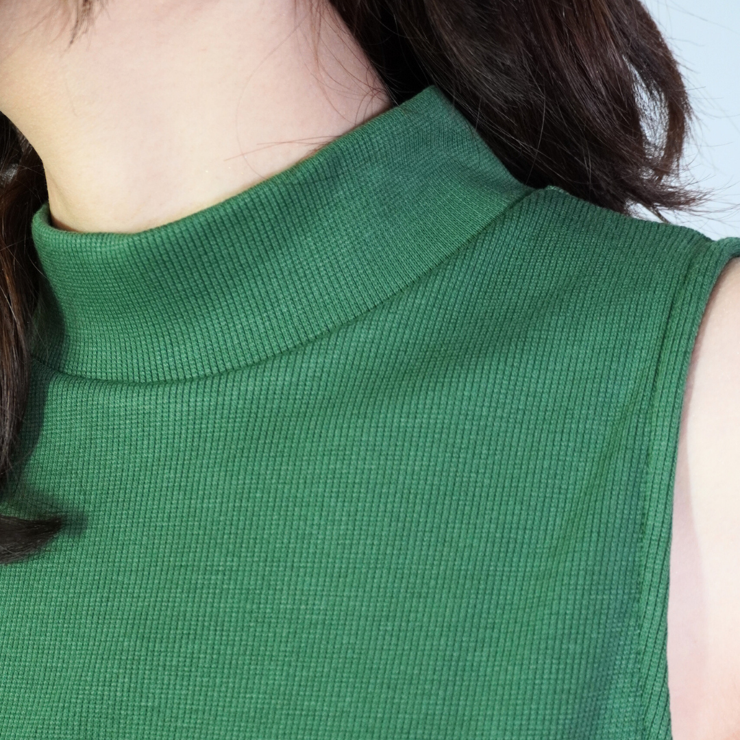 Victoria Dress - Turtle Neck Sleeveless Dress