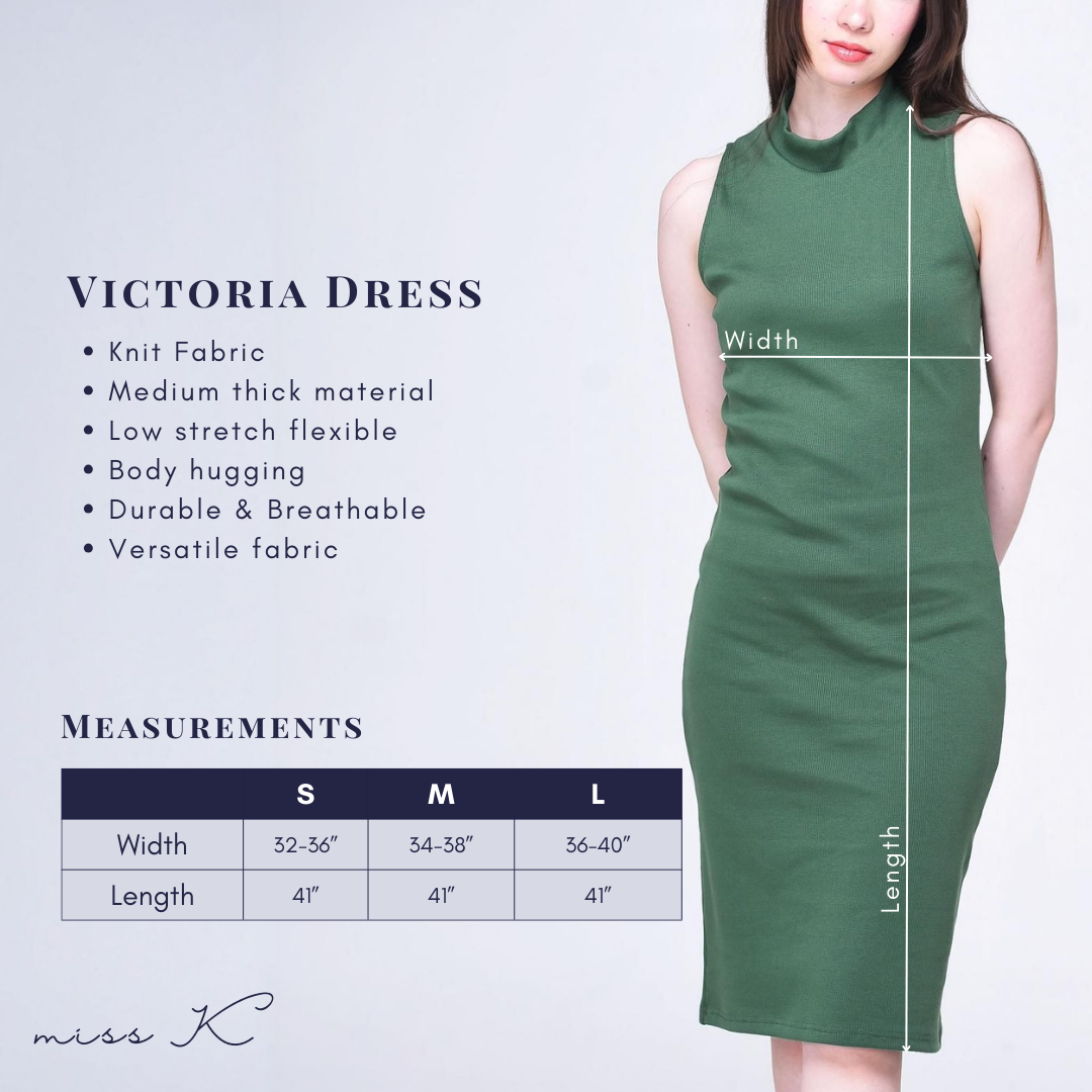 Victoria Dress - Turtle Neck Sleeveless Dress