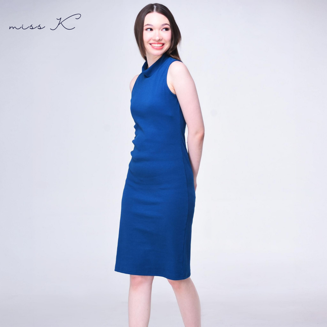 Victoria Dress - Turtle Neck Sleeveless Dress