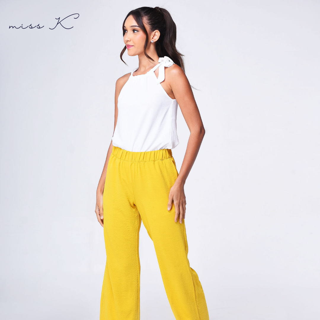 Fleur Top - Haltered Blouse with Side Ribbon