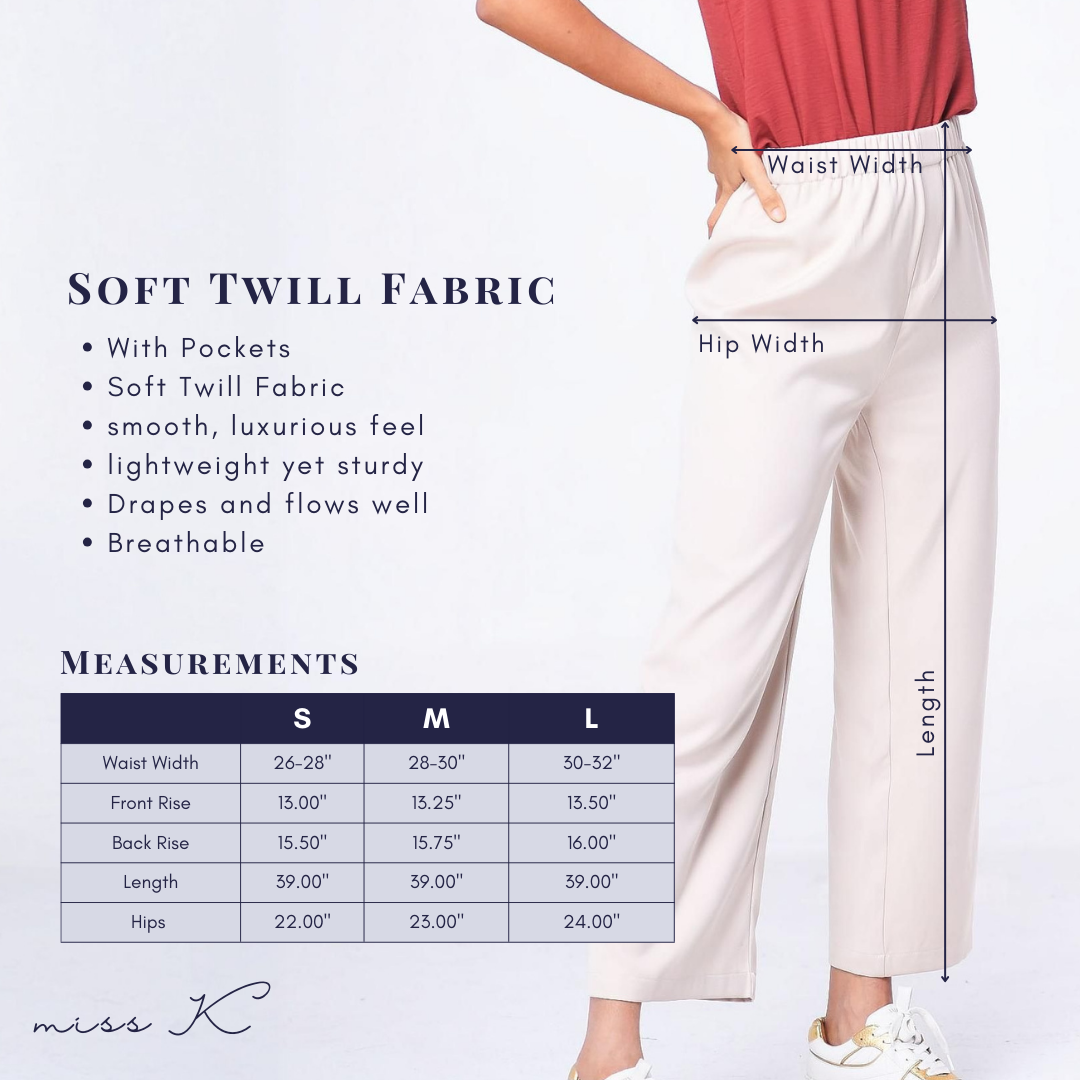 Joanna Slacks - Slack Pants Full Garter